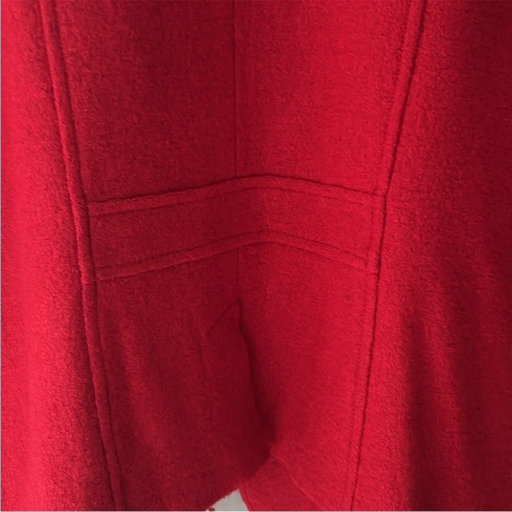 Talbots Red Blazer with Textured Fabric and Collarless Design - Picture 7 of 7